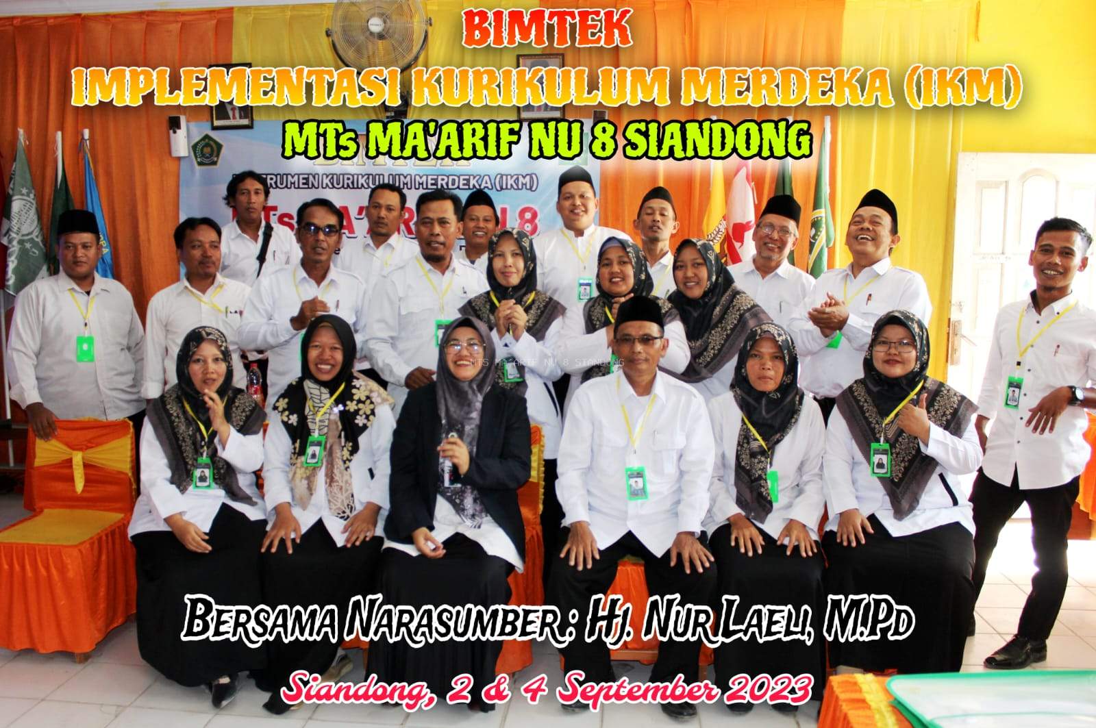 Dewan Guru MTs Ma'arif NU 8 Siandong Ikuti BIMTEK IKM Hari Kedua