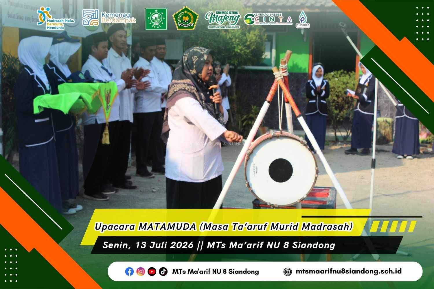 MATAMUDA 2026/2027 MTs Ma'arif NU 8 Siandong Resmi Dibuka, Murid Baru Antusias Ikuti Hari Pertama